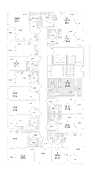 21,1 м², квартира-студия 8 100 000 ₽ - изображение 116