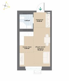 Квартира 28,2 м², студия - изображение 1