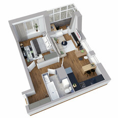 Квартира 46,2 м², 1-комнатная - изображение 3