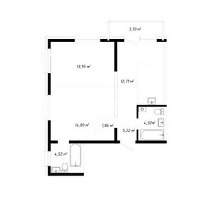 Квартира 61,1 м², 3-комнатная - изображение 1