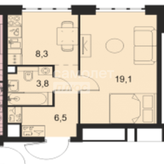 Квартира 37,7 м², 1-комнатная - изображение 2