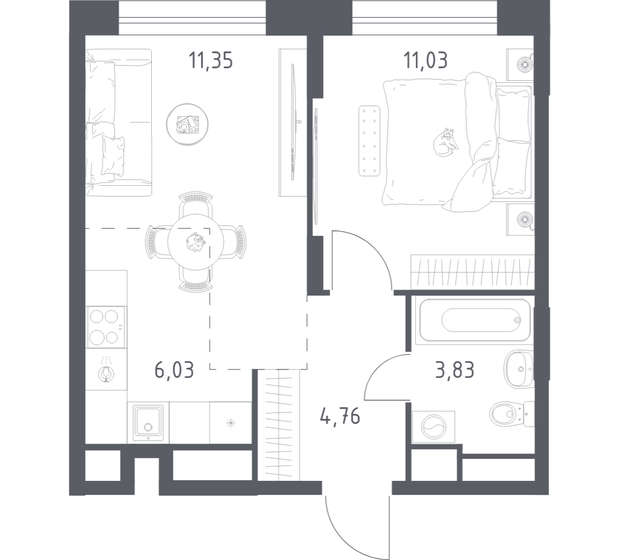 71,1 м², 2-комнатная квартира 11 700 000 ₽ - изображение 70
