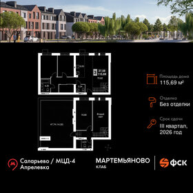 Квартира 115,7 м², 3-комнатная - изображение 1