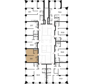 Квартира 38,1 м², 1-комнатная - изображение 2