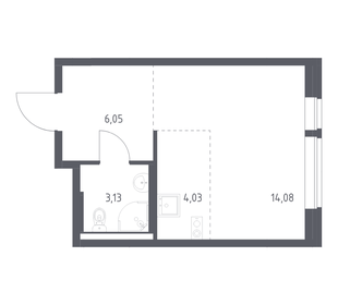 Квартира 27,3 м², студия - изображение 1