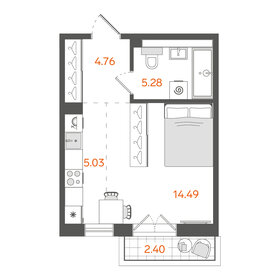 Квартира 29,5 м², студия - изображение 1