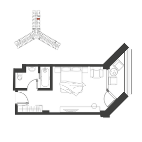 Квартира 32,5 м², студия - изображение 1