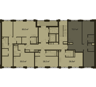 Квартира 72,9 м², 2-комнатная - изображение 2