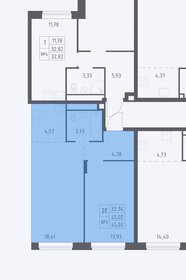 Квартира 44,9 м², 2-комнатная - изображение 1