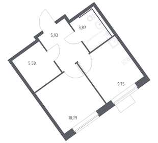 Квартира 35,8 м², 1-комнатная - изображение 1