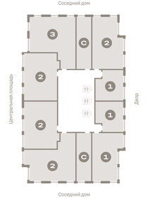 Квартира 61,2 м², 1-комнатная - изображение 2