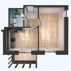 Квартира 42,8 м², 1-комнатная - изображение 5