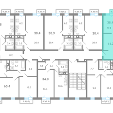 Квартира 38,4 м², 1-комнатная - изображение 2