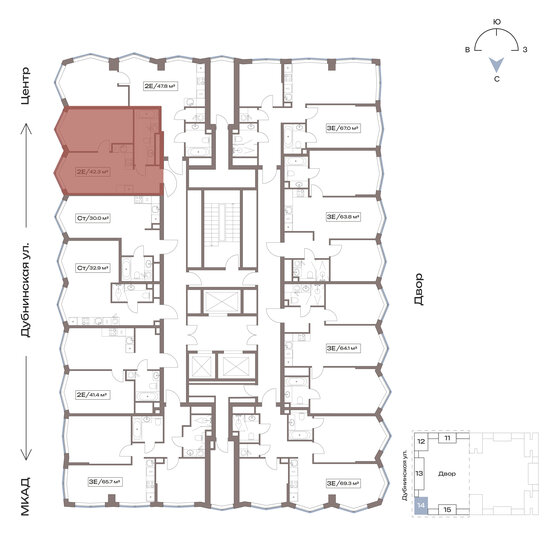 34,6 м², 1-комнатная квартира 17 528 360 ₽ - изображение 27