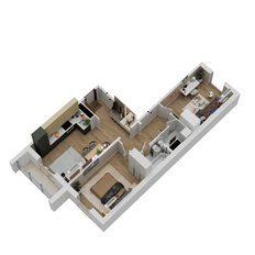 Квартира 56,4 м², 3-комнатная - изображение 3