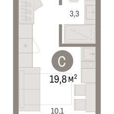 Квартира 19,8 м², студия - изображение 3