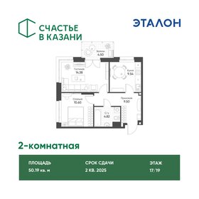 Квартира 50,2 м², 2-комнатная - изображение 1
