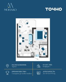Квартира 27,3 м², 1-комнатная - изображение 1