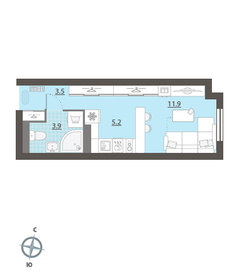 Квартира 25 м², студия - изображение 2