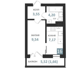 Квартира 22,3 м², студия - изображение 1