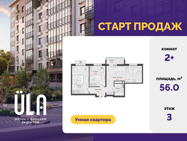 Квартира 56 м², 2-комнатная - изображение 1