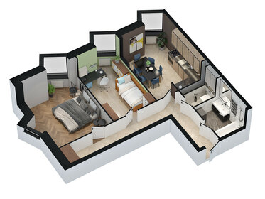 Квартира 60,7 м², 2-комнатная - изображение 2