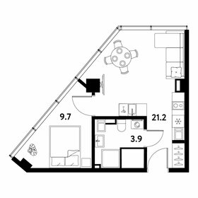 Квартира 34,8 м², 1-комнатные - изображение 1
