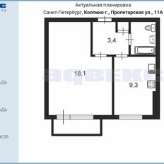 Квартира 34,4 м², 1-комнатная - изображение 2