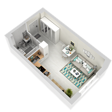 Квартира 27 м², студия - изображение 5