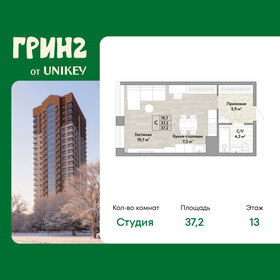 Квартира 37,2 м², 1-комнатная - изображение 1