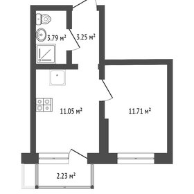 Квартира 32 м², 1-комнатная - изображение 1