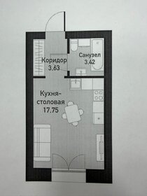 Квартира 24,3 м², студия - изображение 1