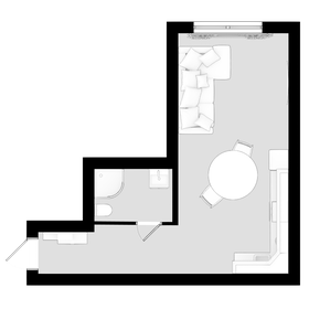 Квартира 33,8 м², студия - изображение 1