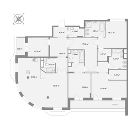 Квартира 210 м², 4-комнатная - изображение 1