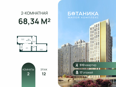 Квартира 68,3 м², 2-комнатная - изображение 1