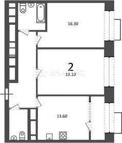 Квартира 67,1 м², 2-комнатная - изображение 1