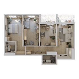 Квартира 93,5 м², 3-комнатная - изображение 2