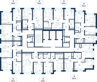 Квартира 54,9 м², 2-комнатная - изображение 2