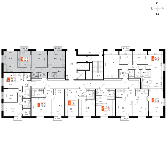 108 м², 3-комнатная квартира 16 999 990 ₽ - изображение 91