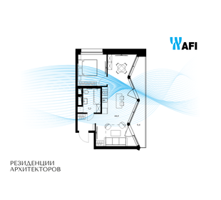 Квартира 58,6 м², 2-комнатные - изображение 1