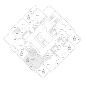 Квартира 32,9 м², 1-комнатная - изображение 2