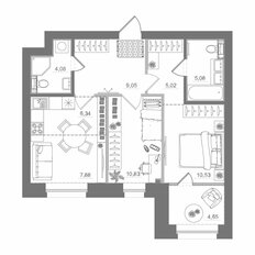 Квартира 63,5 м², 2-комнатная - изображение 2
