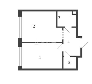 Квартира 43,5 м², 1-комнатная - изображение 1