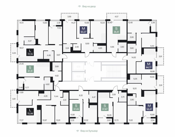 67,3 м², 2-комнатная квартира 11 437 600 ₽ - изображение 15