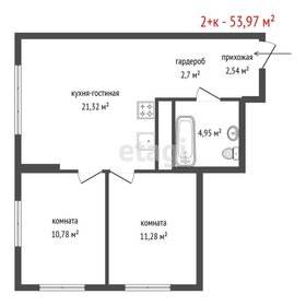 Квартира 54 м², 2-комнатная - изображение 1