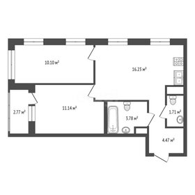Квартира 49,6 м², 2-комнатная - изображение 1