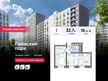 Квартира 32,7 м², 1-комнатная - изображение 1