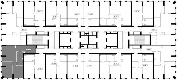Квартира 64,4 м², 2-комнатная - изображение 3