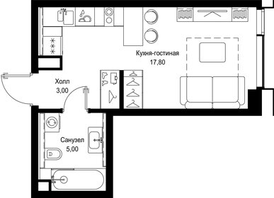 Квартира 25,8 м², студия - изображение 2