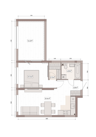 Квартира 51,6 м², 2-комнатная - изображение 3